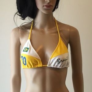 Brazil 7 Triangle Bikini Top